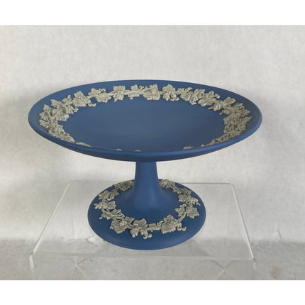 Blue Wedgwood Jasperware Pedestal Candy Dish – Made in England