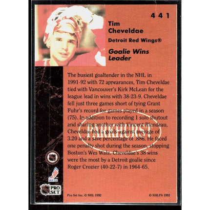 Tim Cheveldae 1991-92 Parkhurst #441 Detroit Red Wings
