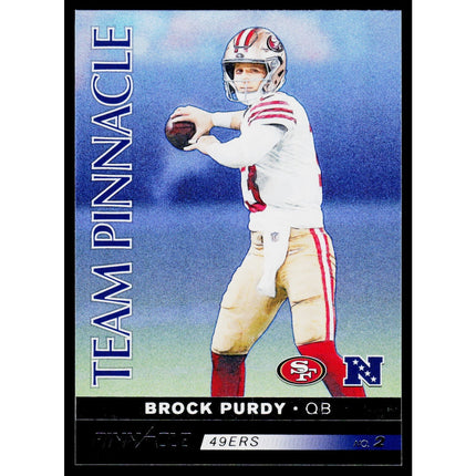 Brock Purdy / Patrick Mahomes II 2024 Panini Encore Team Pinnacle #2