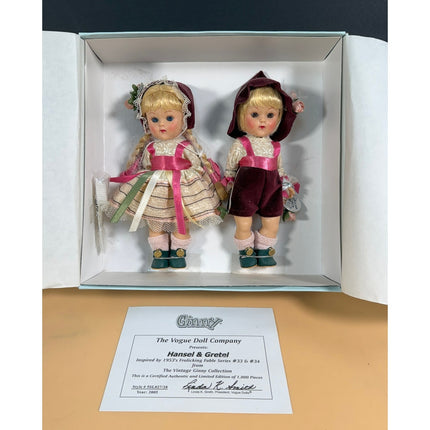 Vogue Ginny Dolls Hansel Gretel Doll Set 8" #5SL027/28 2005 Limited Ed 1000 OB