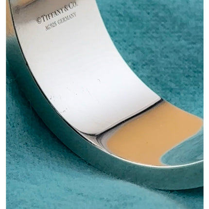 925 Tiffany & Co. T Cut Out Sterling Silver Cuff Bracelet – Signed w/ Box & Bags