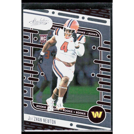 Jer'Zhan Newton 2024 Panini Absolute Retail #136 RC Washington Commanders
