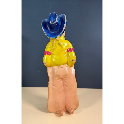 Vintage 1950s Sheriff Howdy Doody Rubber Squeeze Doll Toy 12.75"
