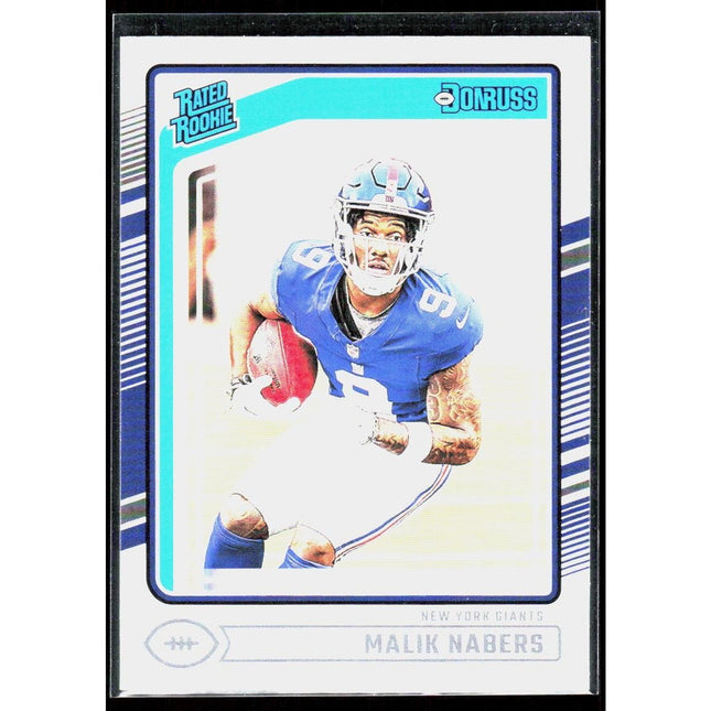 Malik Nabers 2024 Donruss #383 RC New York Giants