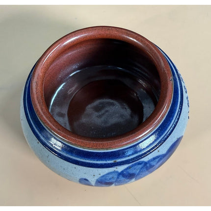 Vintage Lititz Stoneware Pottery Salt Glaze Bowl Signed “Harvey 11-11”