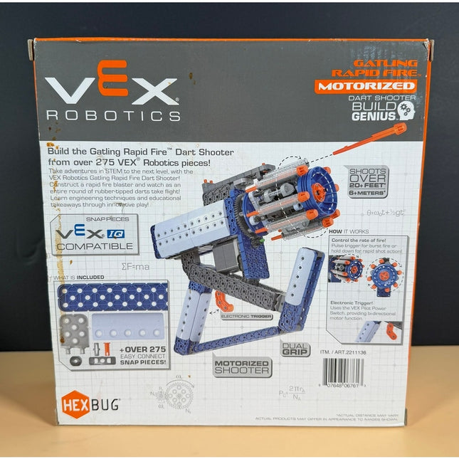 HEXBUG VEX Robotics Gatling Rapid Fire Motorized Dart Shooter NISB