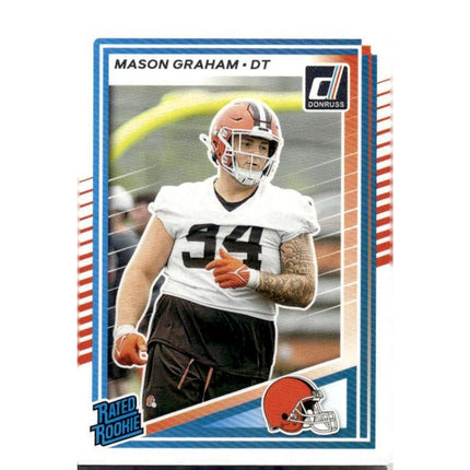 Mason Graham 2025 Donruss Optic Rated Rookies Preview Pink #340 RC Cleve Browns