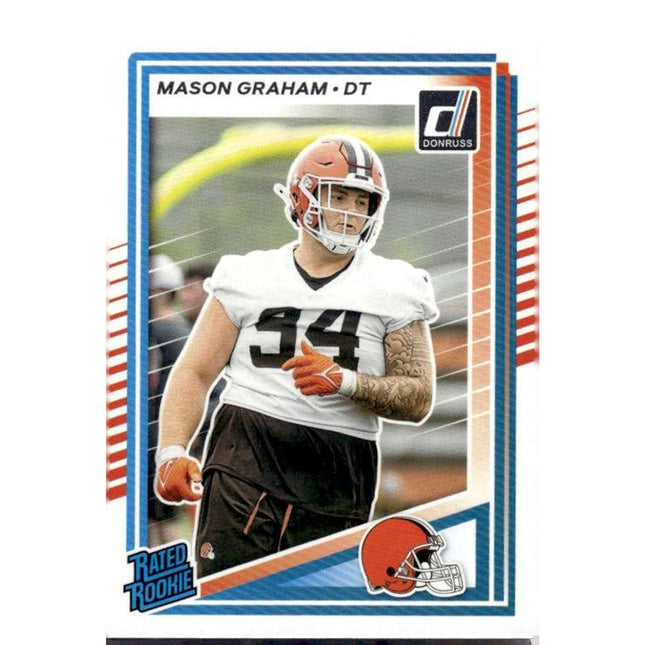 Mason Graham 2025 Donruss Optic Rated Rookies Preview Pink #340 RC Cleve Browns