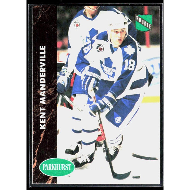 Kent Manderville 1991-92 Parkhurst #392 Toronto Maple Leafs