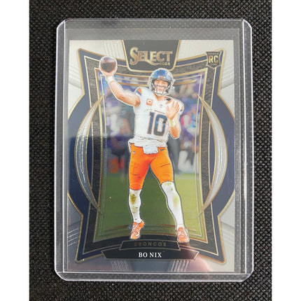 2024 Panini Select Bo Nix RC #30 Denver Broncos Rookie Card