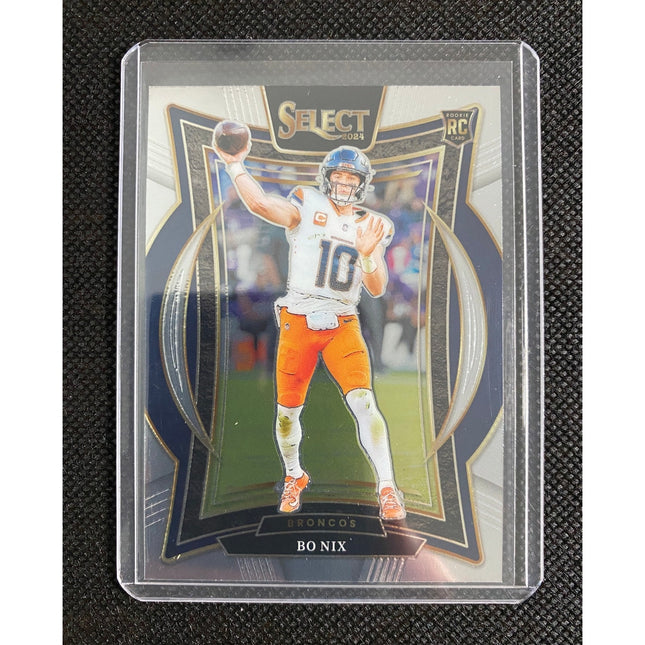 2024 Panini Select Bo Nix RC #30 Denver Broncos Rookie Card
