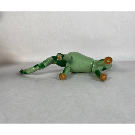 Vintage Twistums Wooden Dinosaur Bank – Pull String Toy Bank