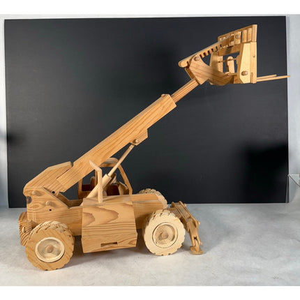 Handmade Wooden Forklift by Kaye Munshower Working Lift Toy Shop 24"