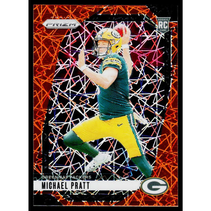 Michael Pratt 2024 Panini Prizm Lazer #379 RC Green Bay Packers