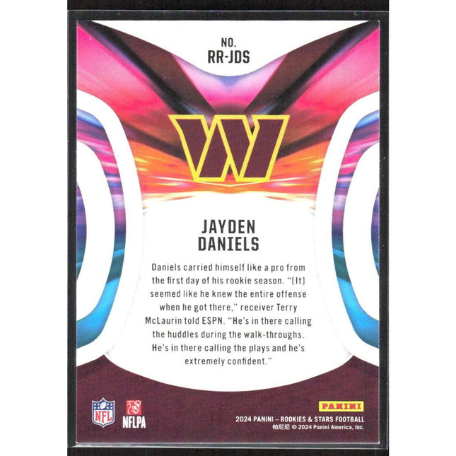 Jayden Daniels 2024 Panini Rookies & Star Rook Rush Longevity #RR-JDS Commanders