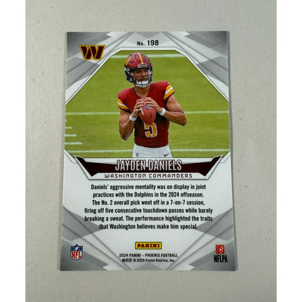2024 Panini Phoenix Jayden Daniels RC #198 Rookie Card Commanders QB