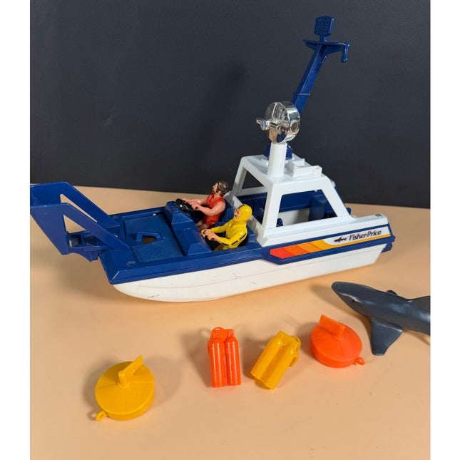 Fisher Price BVintage Fisher Price Adventure People Sea Shark Playset No. 334