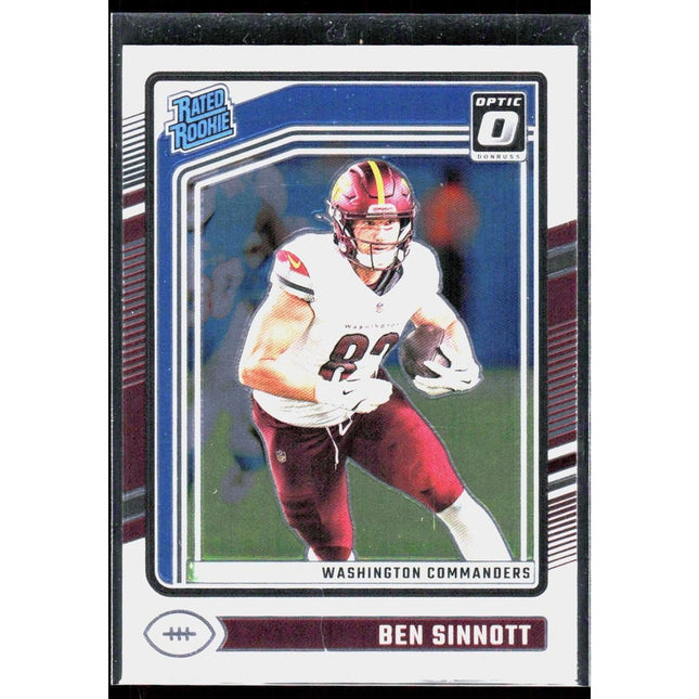 2024 Donruss Optic Stars #207 Ben Sinnott Washington Commanders