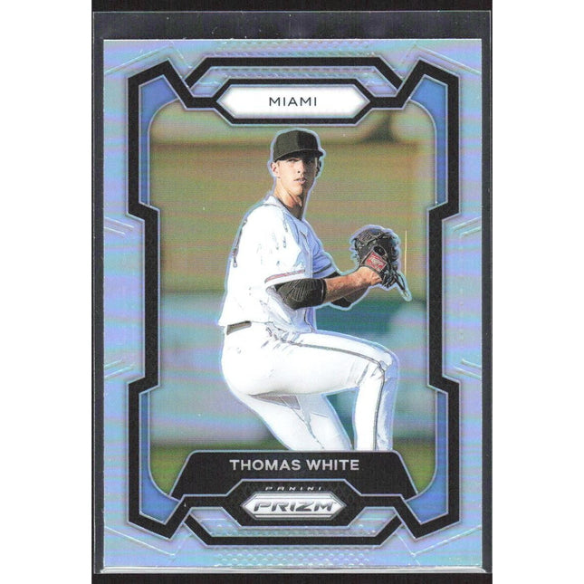 Thomas White 2024 Panini Prizm Silver Prizms #191 Miami Marlins