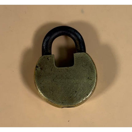 Fraim-Slaymaker F-S Brass Padlock Antique Lock No Key