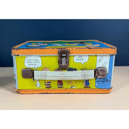 Vintage Peanuts Snoopy Metal Lunch Box Charles Schulz No Thermos