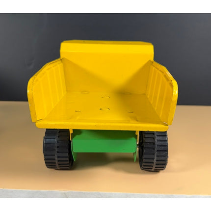 Vintage Tonka Pressed Steel Yellow & Green Dump Truck Toy Model