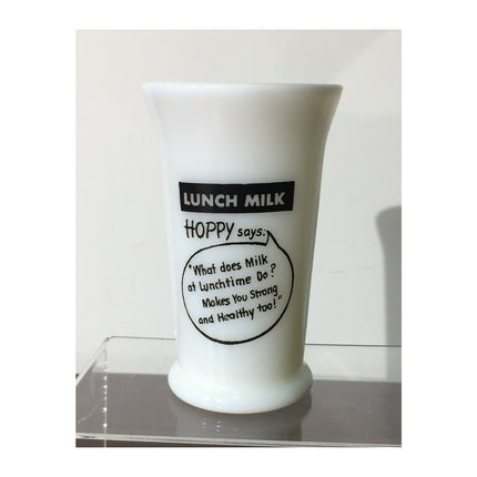 Vintage 1950s Hopalong Cassidy 5" Tall Milk Glass Tumbler Cup “Hoppy 24”