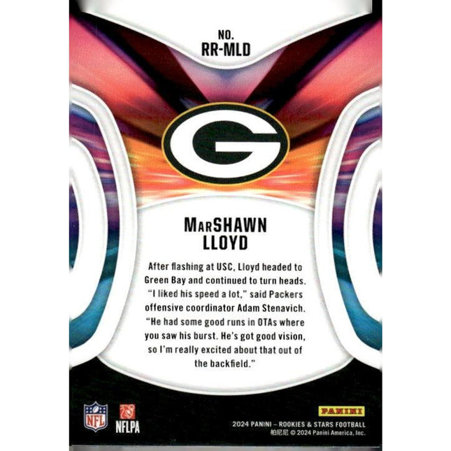 MarShawn Lloyd 2024 Panini Rookies & Stars Rookie Rush Longevity #RR-MLD Packers