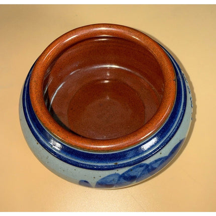 Vintage Lititz Stoneware Pottery Salt Glaze Bowl Signed “Harvey 11-11”