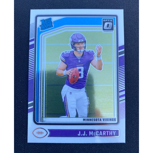 J. j. McCarthy 2024 Optic 235 Vikings Rated Rookie
