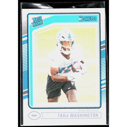 Tahj Washington 2024 Donruss #346 RC Miami Dolphins