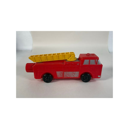 Vintage 1960s Soaky Speed Toys Fire Engine Ladder Truck Soap Bottles Set
