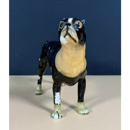 Morten's Studio Boston Terrier Dog Figurine Vintage Collectible Ceramic Dog
