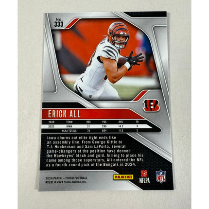 2024 Panini Prizm Erick All RC #333 Rookie Card Cincinnati Bengals