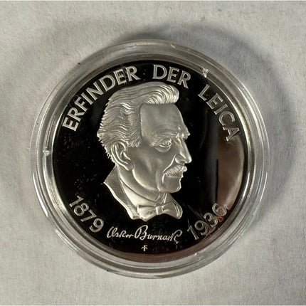Erfinder Der Leica Sterling Coin 1879-1936 1 ozt