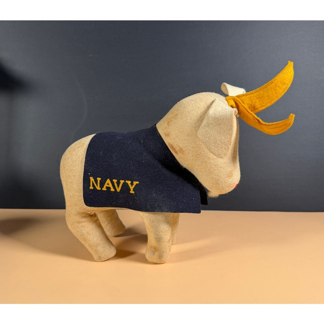 Vintage US Navy Goat Mascot Plush Military Collectible