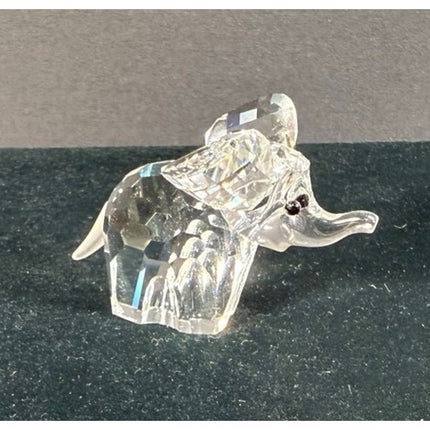 Swarovski Crystal Elephant Figurine Signed 1¼” Collectible