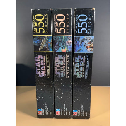 Star Wars Puzzle Lot 3 1995 Milton Bradley NIB Jedi Empire New Hope