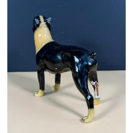 Morten's Studio Boston Terrier Dog Figurine Vintage Collectible Ceramic Dog