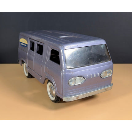 Vintage Nylint Ford Econoline Van Pressed Steel Toy Purple 11"