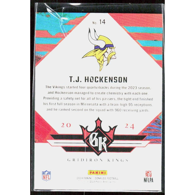 T.J. Hockenson 2024 Donruss Gridiron Kings #14 Vikings