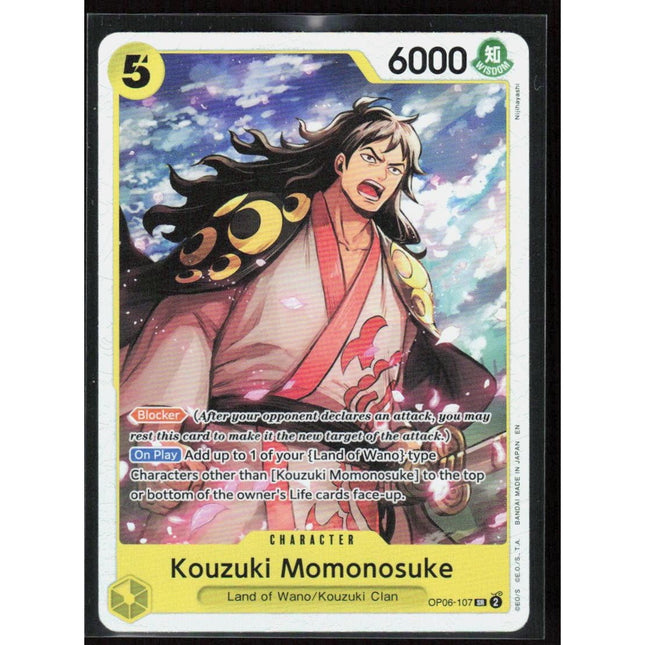 Kouzuki Momonosuke Wings of the Captain #OP06-107 Super Rare