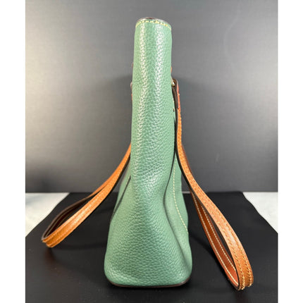 Dooney & Bourke Lexington Handbag Green Pebble Tote Shoulder Bag