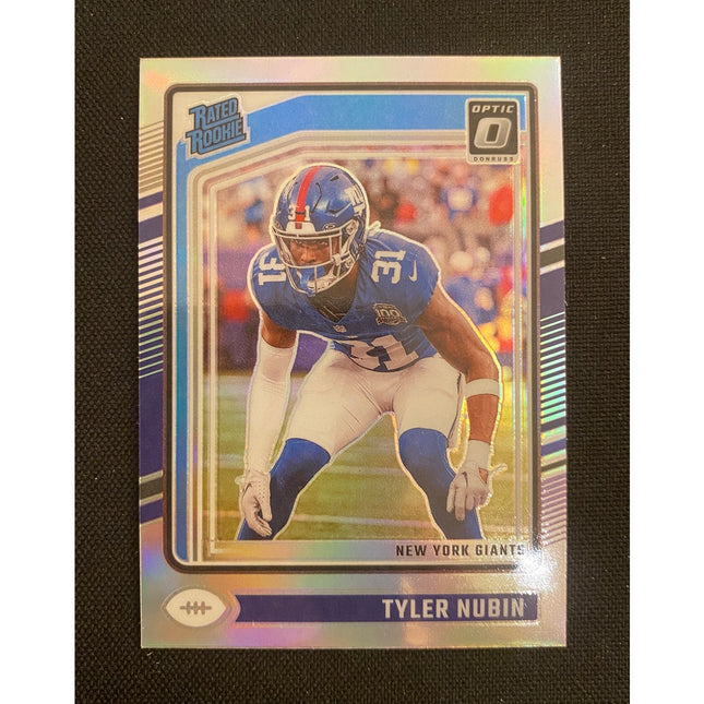 Tyler Nubin 2024 Optic 296 Giants Rated Rookie