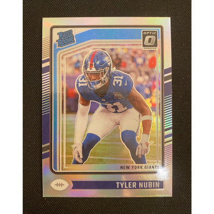 Tyler Nubin 2024 Donruss Optic #296 RC Rated Rookie Giants