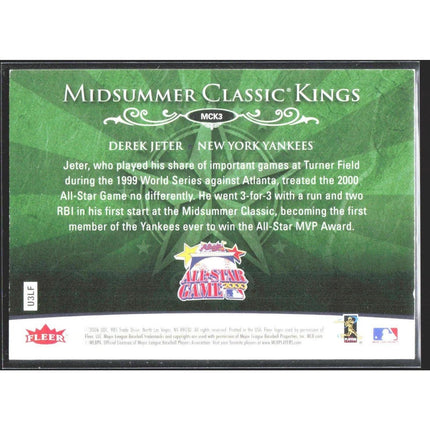 Derek Jeter 2006 Ultra Midsummer Classic Kings #MCK3 New York Yankees