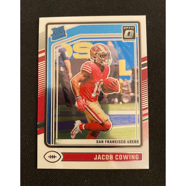 Jacob Cowing 2024 Donruss Optic #236 RC Rated Rookie 49ers