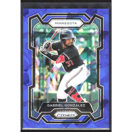 Gabriel Gonzalez 2024 Panini Prizm Blue Ice Prizms #167 Minnesota Twins
