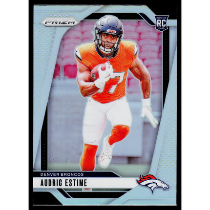 Audric Estime 2024 Panini Prizm Silver #306 RC Denver Broncos