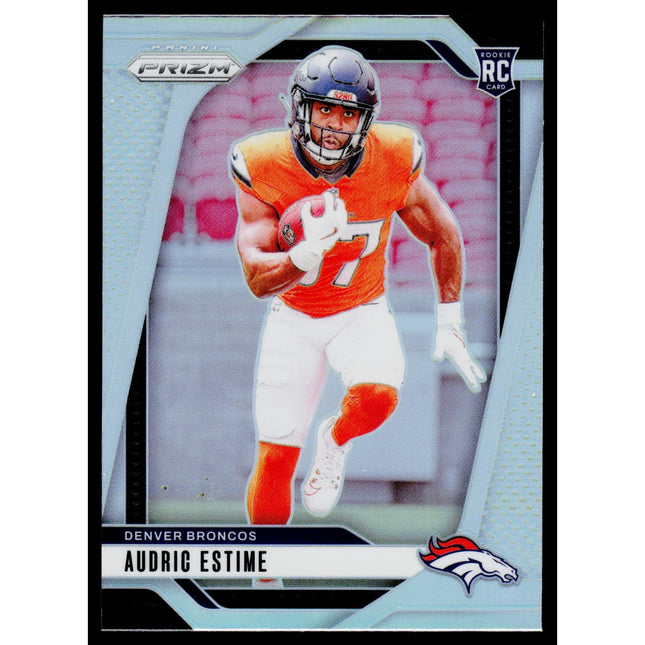 Audric Estime 2024 Panini Prizm Silver #306 RC Denver Broncos